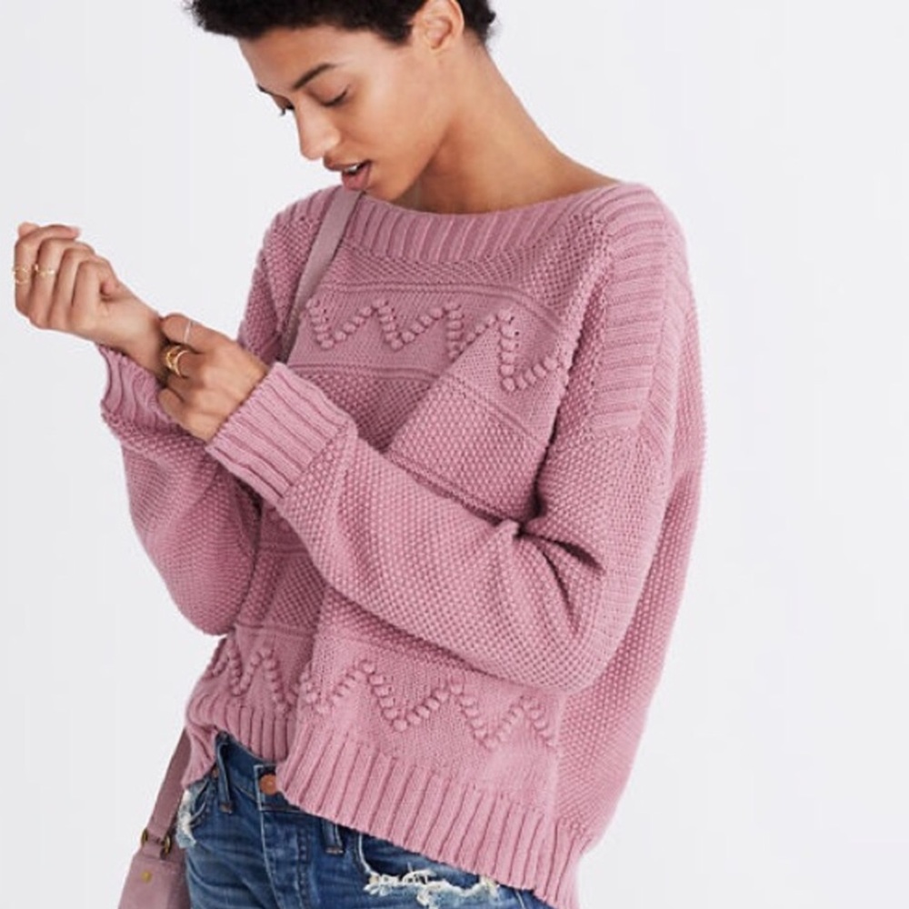Madewell Zigzag Stitch Pullover Sweater